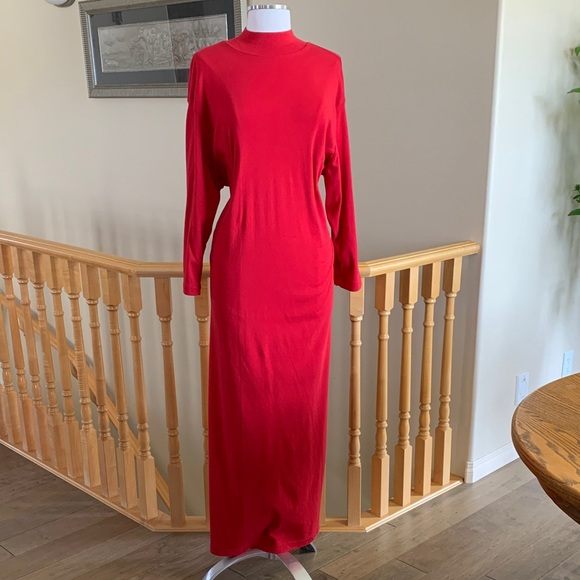 Cotton Ginny Dresses & Skirts - Long Cotton Ginny Chic Scarlet Red Casual Dress